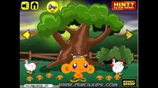 Monkey GO Happy Balloons Walkthrough [upl. by Ycrep737]