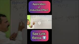 Application of Positive amp Negative Inductive Effects  Acidic Nature BSc NEET JEE CUET Shorts [upl. by Arok]