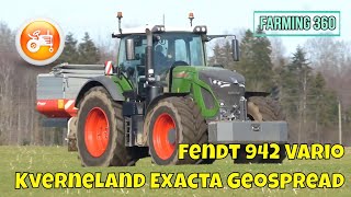 Fertilizing 2024  Fendt 942 Vario amp Kverneland Exacta TL 3900 Geospread [upl. by Linders]