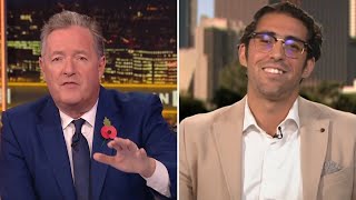 quotWhy Are You LAUGHINGquot  Piers Morgan Rips Into Man Who Tore Down Israeli Hostage Posters [upl. by Heise]