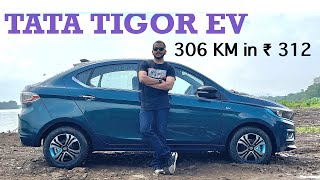 2021 Tata Tigor EV  How to Charge 306 Km in INR 312 Hindi  English [upl. by Meekahs]