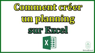 Comment créer un planning sur Excel [upl. by Oal]