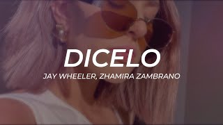 Jay Wheeler Zhamira Zambrano  Dicelo  LETRA [upl. by Leblanc]