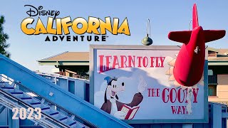 Goofy’s Sky School 2023  Disney California Adventure Full Ride 4K POV [upl. by Aerdnek]