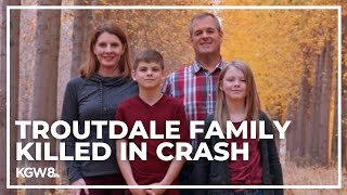 Troutdale family of four dies in crash on their way to see the eclipse [upl. by Inacana]