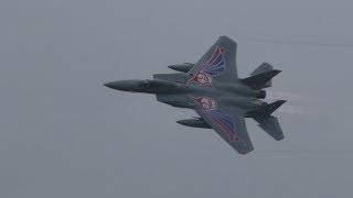 【60周年記念塗装機】新田原エアフェスタ 2017 第305飛行隊 F15 機動飛行  2017 新田原基地航空祭 2017123 [upl. by Adnac463]