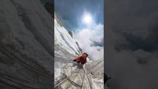 Climbing challenge on Ama Dablam in the Everest Region nepal everest shortvideo [upl. by Tioneb]