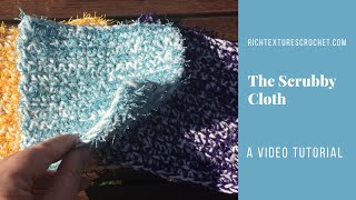 Scrubby Cloth Crochet Pattern Tutorial [upl. by Anivid]