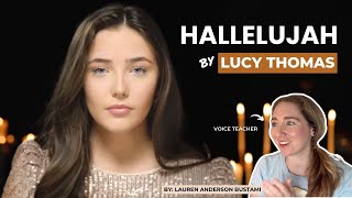 Voice Teacher Reacts to Hallelujah by Lucy Thomas [upl. by Nabal]