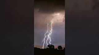 Lightning STRIKES Only Powerful US5 lightning lightningstrikes thunder weather weatherevent [upl. by Esinned]