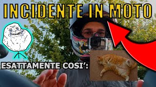 HO FATTO UN INCIDENTE IN MOTO  HONDA CB125R  Vlog ITA [upl. by Wylie]