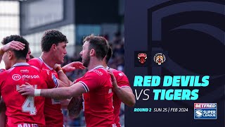 Highlights  Salford Red Devils v Castleford Tigers  2024 Betfred Super League Round 2 [upl. by Chancellor]