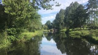 Coltishall lock Norfolk Broads by boat river Bure [upl. by Arrad617]