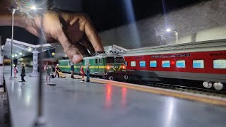 Night scene of Indian Railways Station Model ● Train Announcement At Station [upl. by Siramay]