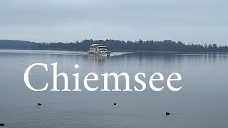 Chiemsee in autumn  by boat PrienHerreninsel [upl. by Nashner]