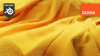 Procedural Fabric w Fuzz and Cloth Simulation [upl. by Iahcedrom]