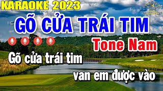 Gõ Cửa Trái Tim Karaoke Tone Nam Nhạc Sống  Style Rumba Pro TH 3  Trọng Hiếu [upl. by Ainnat]