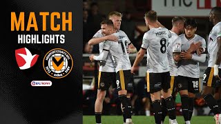 Highlights  Cheltenham Town v Newport County [upl. by Ardnekat]