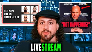 UFC 309 PRESS CONFERENCE DANA DENIES JONES VS PEREIRA JONES VS MIOCIC PREDICTION  LIVESTREAM QNA [upl. by Rennob]