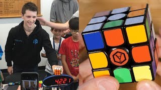 Feliks Insanely Efficient 422 World Record Solve [upl. by Vierno564]