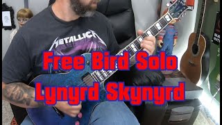 FREE BIRD  Guitar Solo LYNYRD SKYNYRD [upl. by Cobbie]