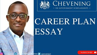 Chevening Scholarship Career Plan Essay [upl. by Duggan]