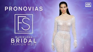 PRONOVIAS ATELIER s24 Sara Sampaio  Victoria’s Secret Angel 4K Barcelona Bridal Fashion Week [upl. by Aynav]