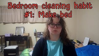 Bedroom cleaning habit 1 make bed [upl. by Marlene]