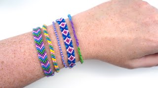 How to Make Friendship Bracelets  5 Ways for Beginners [upl. by Anin]