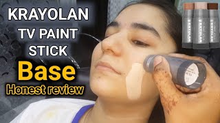 Krylon base and indian pancake ka review on face  پارلر میں بنائی جانے والی مشہور بیس [upl. by Akienom]