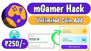 😱mGamer App Unlimited Coin Hack  mGamer App Se Paisa Kaise Kamaye  mGamer App Unlimited Trick [upl. by Kall]