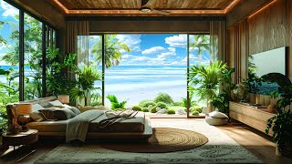 Oceanic Bedroom Bliss  Summer Day Ambience and ASMR Ocean Waves for Restful Sleep [upl. by Handal]