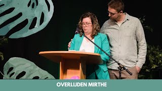 Ziekenhuisopname en overlijden Mirthe [upl. by Etnoed]