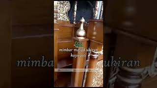 Mimbar masjid ukiran furniture jepara mimbarmasjid azzafurniture viralvideo [upl. by Jansson]