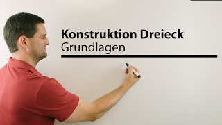 Konstruktion Dreieck Grundlagen was muss gegeben sein  Mathe by Daniel Jung [upl. by Ammon857]