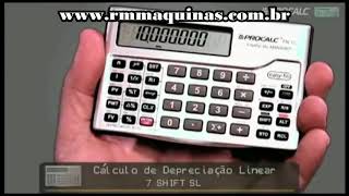 CALCULADORA FINANCEIRA PROCALC FN1200C CÃLCULO DE DEPRECIAÃ‡ÃƒO LINEAR RM MÃQUINAS E SISTEMAS LTDA [upl. by Ark]