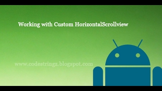 Custom horizontal scrolview in Android Studio [upl. by Jt17]