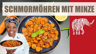 würzige Schmormöhren mit Minze  vegan [upl. by Polito]