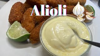 Alioli  Aioli sauce salsaAioli aioli ajonesa aiolisauce [upl. by Yvehc771]