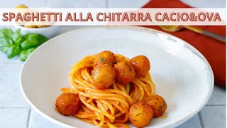 Spaghetti alla chitarra cacioampova  Ricetta Tradizionale  Chef Deg  Saporie [upl. by Illah]