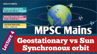 Satellite Orbits  Geostationary and Sun Synchronous Orbits  MPSC MAINS  Science Tech [upl. by Vinna]