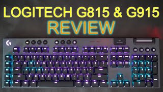 Logitech G815 and G915 Comparison and Detailed Review [upl. by Kcirddor109]