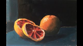 👨‍🎨 Kreatives Stillleben Umfangreiches Tutorial für ein OrangenStillleben in Acrylfarben Teil12 [upl. by Latsyrk413]