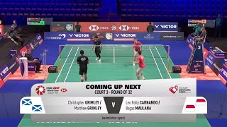 leobagas INA vs christophermatthew scot  R32 DENMARK OPEN 2024 [upl. by Irwinn68]