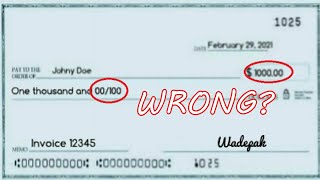 How to Write a Check For 1000  Fill Out a Thousand Dollar Check Correctly [upl. by Enaid]