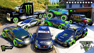 GTA V  Stealing MONSTER SuperCars with Franklin Real Life Cars 185 [upl. by Nedgo]