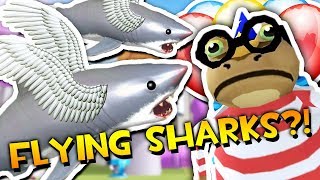 FLYING SHARKS SET LOOSE ON THE CITY  Amazing Frog ADVENTURES [upl. by Ojyma]