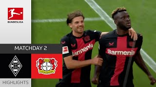 Impressive Leverkusen  Borussia Mgladbach  Bayer 04 Leverkusen 03  MD 2 – Bundesliga 2324 [upl. by Ebner176]