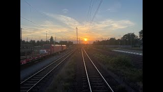 Führerstandsmitfahrt Magdeburg Hbf Lehrte West Megahub [upl. by Nyrhtakyram123]