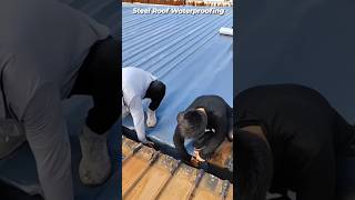 Steel Roof Waterproofing waterproofing drfixit home zydex construction [upl. by Munson]